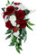Lamppdcor Hochzeitssträuße für Braut, Weißwein rotes Calla -Lilie und Rosenhochzeitsstrauß, künstlicher Wasserfall Caskading Bouquet, Braut Blumensträuße für Hochzeit