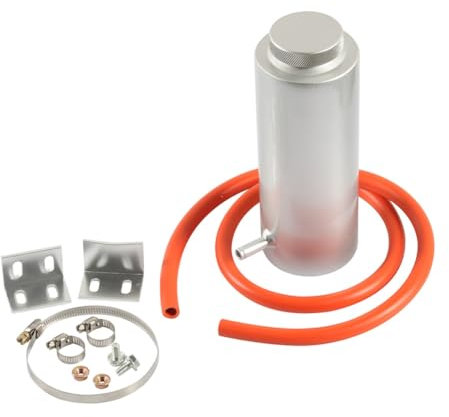 Begchy 800 Ml Universale Radiatore Refrigerante Alluminio Serbatoio di Raccolta Troppo Pieno Serbatoio Acqua Refrigerante 0,8 L