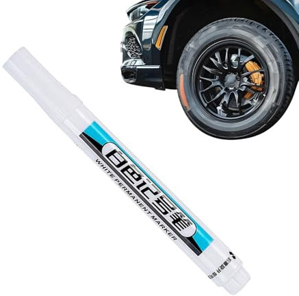 Weißer Reifenlackstift, reflektierend, wetterfest, weißer Reifenmarkierstift, Mehrzweck-Markierungsstift für Auto, Möbel, Industrie, gewerbliche Nutzung