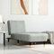 Brokky Chaiselongue Hellgrau Samt Relaxsessel mit Schlaffunktion, Verstellbarer Schlafsofa Liege Gästebett, Geeignet für Wohnzimmer, Schlafzimmer, Gästezimmer