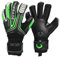 Renegade GK Vulcan Abyss Torwarthandschuhe Mit Pro-Tek Finger Schutz | 3.5+3mm Hyper Grip & 4mm Duratek | Schwarz & Green Fußball Torwart Handschuhe (Größe 11, Erwachsener, Roll Cut, Level 3)