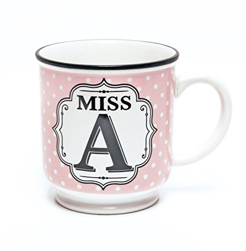 History & Heraldry Alphabet Mugs Miss A Wedding Stoneware Mug