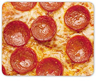Destination Vinyl Ltd Cool Pepperoni Pizza Mouse Mat Pad - Junk Food Kids Funny Gift PC Computer #8440