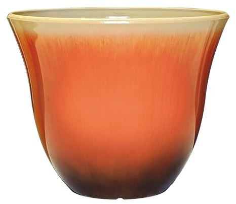 Classic Home and Garden Geißblatt, Blumentopf Pflanzer aus Harz, Tequila Sunrise, 33 cm