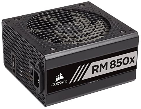 Corsair RM850x 80 PLUS Gold, 850 Watts, Fully Modular ATX Power Supply Unit - Black