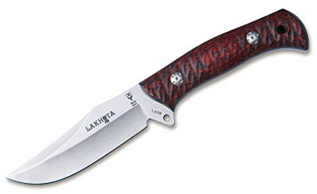 Muela 02MU127 Lakhota Coral Wood Fahrtenmesser, Rot