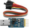 Hailege CP2102 USB a TTL UART 232 485 Puerto Adaptador de Conversión Mutua 6 en Uno - Herramienta de Depuración Serie Multifuncional para Windows, WinCE, Linux, Mac 32/64