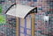 LYA Auvent Marquise pergola Aluminium 4x3 80x100cm, Solide Support en Plastique avec Le Conseil en Polycarbonate Auvent for Portes et fenêtres