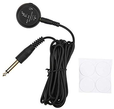 Mini Piezo Pickup Nero, Microfono a Trasduttore Accessori per Chitarra per Chitarra Acustica Violino Ukelele, Raccogliere,Accessori per il ritiro