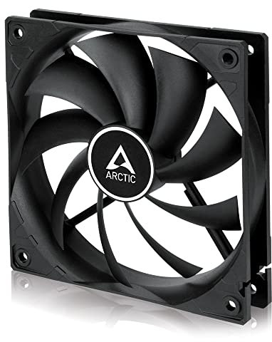 ARCTIC F12 Silent - Ventilador PC 120mm, Fan 120mm, Ventilador de Caja para CPU, Motor Muy Silencioso, Computadora, 800 rpm - Negro