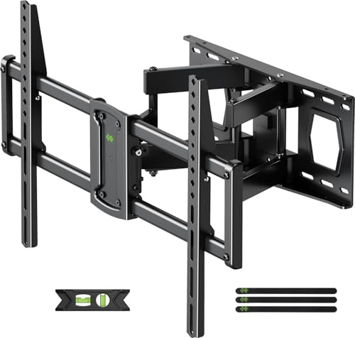 USX MOUNT TV Wall Bracket for 37-86 Inch TV, Max 55kg, VESA 600x400mm | Full Motion TV Wall Mount, Smooth Swivel Tilt Extension, Easy Installation with Hardware and Drill Template Included, XML901