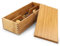 Cyrank Boîte à couverts en bois avec couvercle, support pour ustensiles en argent, cuillère japonaise, baguettes, boîte de rangement pour comptoir de cuisine, table à manger 27 X 11 X 6.6cm