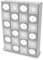 itenga Adventskalender zum Füllen aus Karton 41,5x28cm 24 Schachteln zum Befüllen Würfel Form 6,5x6,5cm grau weiß mit Zahlenstickern