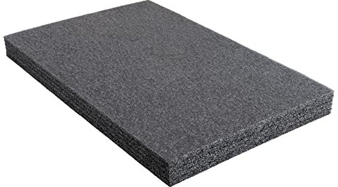 Aptex. APTEX Werkzeugeinlage Hartschaumstoff Systemeinlage - 600x400x50 mm, schwarz - Schaumeinlage für Werkzeugwagen & Werkzeugkoffer