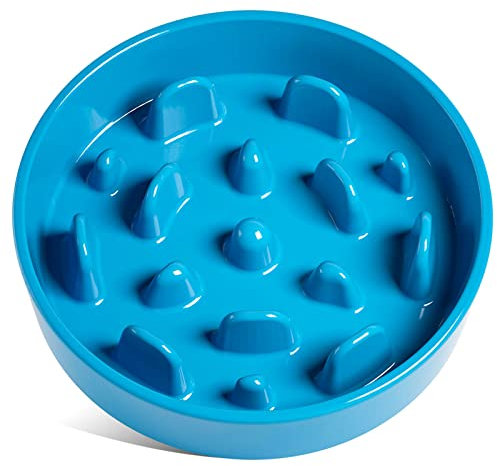 LE TAUCI Gamelles pour chien à alimentation lente en céramique, 3 tasses, gamelle pour chien de taille moyenne et grande - Gamelle labyrinthe pour chien pour manger rapidement, gamelle pour chien pour