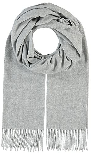 Giorgio Rimaldi Schal Damen und Herren - Wärmend und Hautfreundlich - Weicher Als Kaschmir - Ideales Winter Accessoire - Made In Germany - 35x200cm Silver