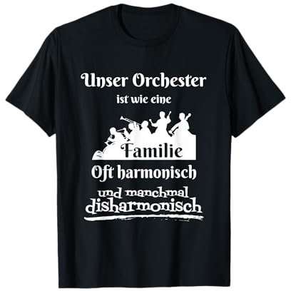 Klassik Musiker Cello Horn Violine Viola Familie Orchester T-Shirt