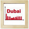 Urban Outline Axis Dubai quadratischer Bilderrahmen Wand Tischplatte Display
