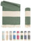 LAYNENBURG Premium Hamamtuch mit handgeknüpften Fransen - 100% Baumwolle - XXL Strandtuch 95x180 cm - Oeko TEX 100 - Strand-Handtuch Karomuster groß - Reisehandtuch & Saunatuch (Dunkelgrün)