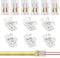Aroidful 12Stück 2Pin 8mm COB LED Stecker, lötfreier Eckverbinder zum Verbinden von Leisten und Lampenstreifen, für 2Pin 8mm COB LED