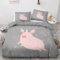 GEDAEUBA Sommer Bettwäsche 135x200 Schweinchen Kawaii - Süße Bauernhoftiere Bettbezug 135 x 200 2er Set, Wendebettwäsche und Kissenbezug 80x80, Weiche Mikrofaser Bettwäsche-Sets mit Reißverschluss