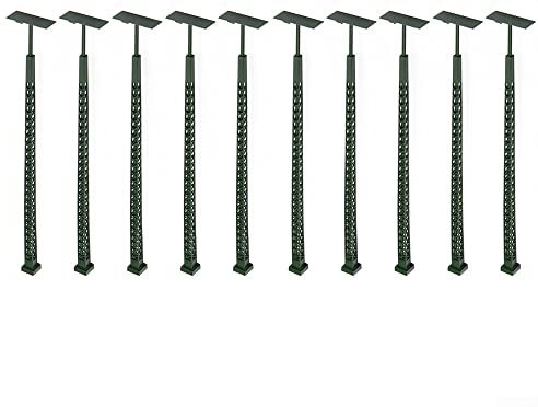 10 Stück Modell Eisenbahn Zug Lampe Gitter Mast Lichtlehre Straßenleuchten HO Lichtlayout Modellbau