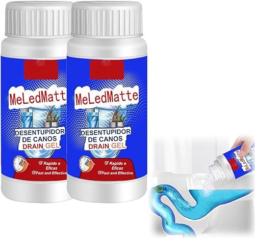 Leistungsstarkes Rohrbaggermittel, leistungsstarker Spülbecken- und Abflussreiniger, starkes Rohrbaggermittel, Abwasserreinigung, Dredge Agent, WC-Deodorant, für Küche, WC-Rohr, Ausbaggern (2 Stück)