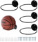 ZSMJAER 4 Stücke Basketball Wandhalterung, Einfache Montage der Halterungen, Fußball Halterung Wand, Volleyball Wandhalterung, Ballhalter, Schrauben Liegen Bei
