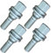 Wheel Nuts 4PCS, Carbon Steel Locking Wheel Nuts for Citroen C2 C3 C4 C5 Peugeot 206 207 308 407, Grey Wheel Bolts Thread M12 x 1.25 With Flat Washer