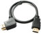 System-S Cable HDMI 1.4 de 50 cm estándar macho a macho en ángulo 4K UHD 30 Hz 2K 60 Hz adaptador