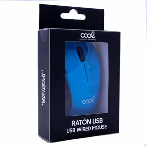 Cool USB-Maus, kabelgebunden, Blau