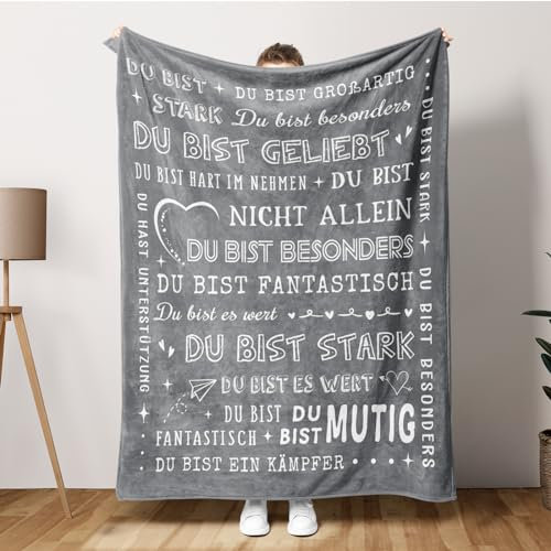 Niyewsor Geschenke für Frauen Männer, Personalisierte Decke Geburtstagsgeschenk für Freunde, Inspirierende Geschenke für Freundin, EIN Motivierendes Geschenk für Beste Freundin Schwester Kollegin