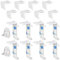 18 Pcs Fixation Store sans Percage, Support de Serrage pour Store Enrouleur, Attache Rideau sans Percage pour Divers Types de Stores, Fenêtre en Bois