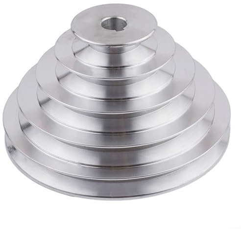 Funcionamiento suave 5 capas aleación de aluminio Pagoda rueda Motor polea para taladro de banco (24mm)