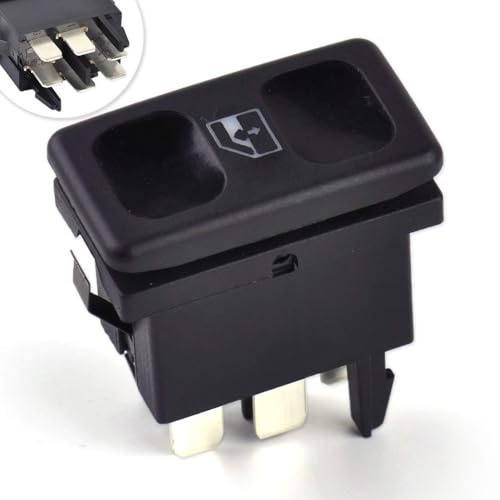 Interruptor elevalunas eléctrico compatible con OEM 191959855. Compatible con VW golf mk2, jetta, LT, Compatible con Seat ibiza, cordoba