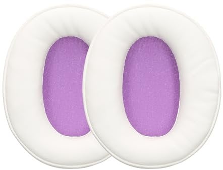 kwmobile Ear Pads Compatible with Sony MDR-7506 / MDR-7510 / MDR-7520 / MDR-V6/MDR-CD900ST Earpads - 2x Replacement for Headphones - White