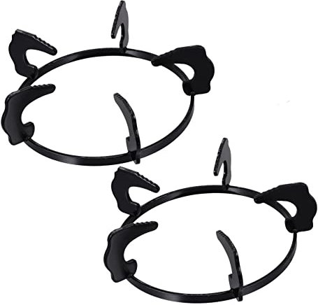 Mikinona 2stücke Gusseisen Gasherd Ring Für Pan Wok Topf Stabiles Rutschfestes Gestell Mit Stufendesign Für Hohe Temperaturbeständigkeit Kochgeschirr Unterstützung