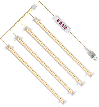 SUPYINI LED Grow Light Strip 31*4*4 Plant Lamp Indoor Full Spectrum with Timer