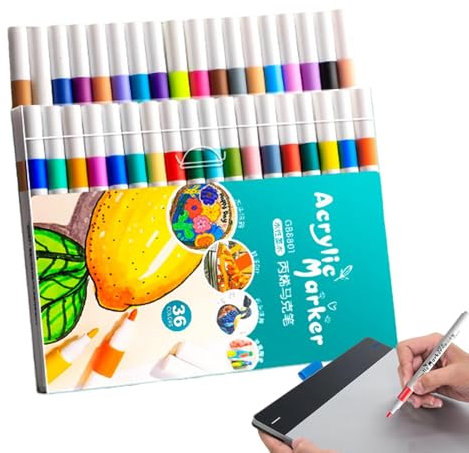 Marcadores de pintura - Marcadores de pintura lavables, marcadores de tela para | Pintura para tela lavable, bolígrafos de punta fina, suministros de arte, colores artesanales, impermeable para secar