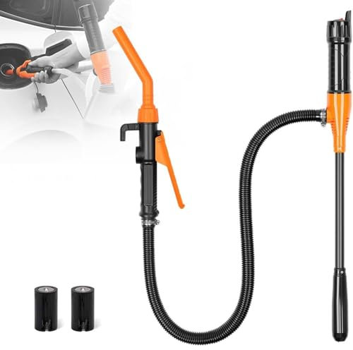 Upgraded Portable Power Battery Pump,New Portable Transfer Pump Battery Operated Electric Siphon Pump,Easy to Use Hand Fuel Pump Portable Battery Pump for Gas,Fuel,Diesel,Water Transfer