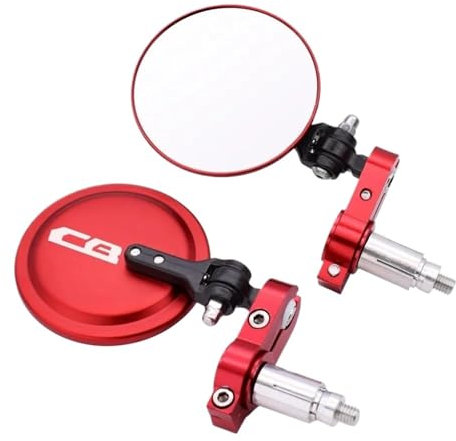 WWHUMM Motorrad Spiegel Für CB650R 2019 2020 Motorrad Rückspiegel Runde 7/8 Lenker Ende Faltbare Motorrad Seite Spiegel Motorrad Seitenspiegel(4)