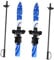 Oshhni Skiboards mit Bindungen, Kurzski, Kinderski, Wintersportausrüstung, Snowblades und Stöcke für die Freizeit im Freien, Blau