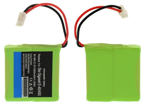 Akku für Siemens Gigaset E40 / E45 / E450 / E450 ECO / E450 SIM / E455 / E455 ECO / E455 SIM Twin, V30145-K1310-X382, NI-MH 650mAh 2.4V