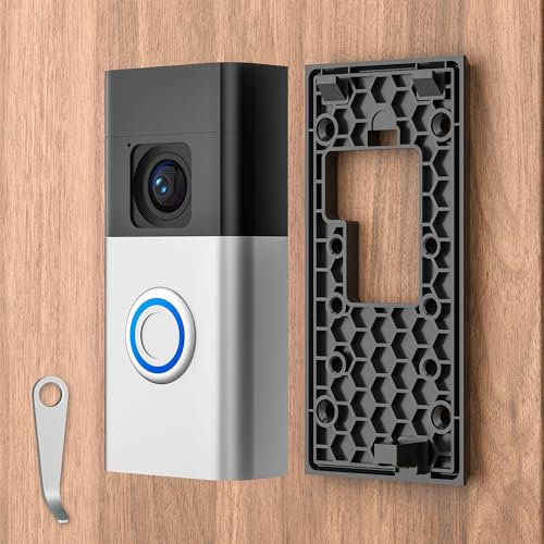 Video Doorbell Holder No Drilling Compatible with Ring Battery Doorbell (2024 Release), Door Mounting Holder Bracket Accessories for Homes Office Houses (1 Pack)