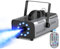 Machine à Fumée 1200W Machine à Brouillard 9 RGB LED Lumières Contrôlables en Couleur avec Télécommande pour Fête Spectacles Mariage Bar Club Scène Halloween