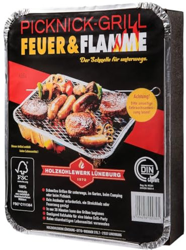 Feuer & Flamme Picknick & Einweggrill