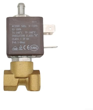 Effizientes 230V Magnetventil für Kaffeemaschinen sorgt für optimalen Dampf- und Warmwasserfluss (Dreiwege 6bar)