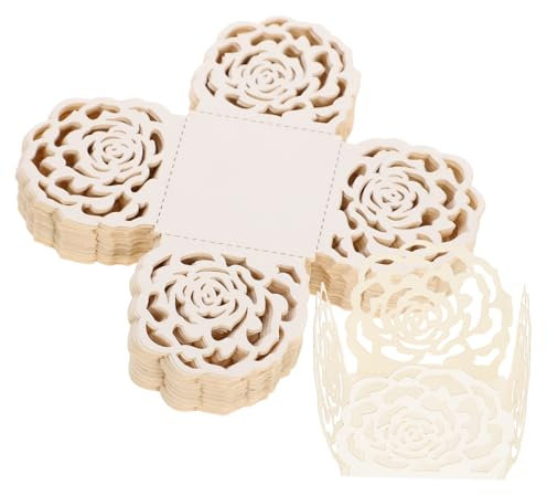 FUNOMOCYA 50 Pezzi Cioccolato per Matrimonio e Feste Decorativi e Pratici per Dolci e Confetti