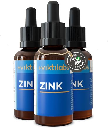 Zinktropfen - reines Zinksulfat in Wasser gelöst - hohe Bioverfügbarkeit | Rein & natürlich - 15 mg Zink pro Tagesdosis - ohne Alkohol - 10 Tropfen pro Tag - 1500 vegane Tropfen - ohne Zusatzstoffe