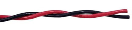 25AWG PTFE Kupferkabel (Quadratische Linie) | 0,15mm DIY FEP Hochtemperaturbeständig 2-4 Pin Twisted Pair Elektronisches Signalkabel (Rot, Schwarz, 10M)